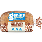 Genius Frozen Gluten Free Soft Brown Farmhouse Sliced Loaf
