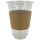Zeus Packaging Plain Kraft Coffee Clutches 12/16oz