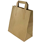 Zeus Packaging Large Brown Paper Carrier Bags