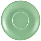 Genware Porcelain Green Saucer 13.5cm/5.25"