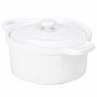 Genware Porcelain Covered Mini Casserole 12cm/4.75"