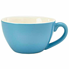Genware Porcelain Blue Bowl Shaped Cup 34cl/12oz