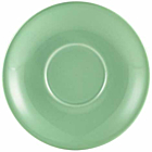 Genware Porcelain Green Saucer 14.5cm/5.75"