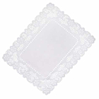 White Lace Paper Tray Covers 25cm x 36cm