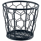 Black Wire Basket 10cm Dia
