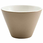 Genware Porcelain Stone Conical Bowl 12cm/4.75"