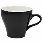 Genware Porcelain Black Tulip Cup 35cl/12.25oz