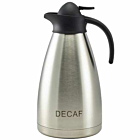 Decaf Inscribed St/St Contemporary Vacuum Jug 2.0L