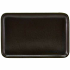 Terra Porcelain Black Rectangular Platter 30 x 20cm