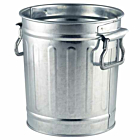 Miniature Galvanised Bin 14x12x15cm