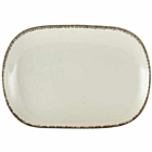 Terra Stoneware Sereno Grey Rectangular Plate 24 x 16.5cm