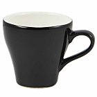 Genware Porcelain Black Tulip Cup 9cl/3oz