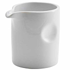 Genware Porcelain Pinched Solid Milk Jug 8.5cl/3oz
