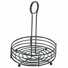 Black Wire Table Caddy 6.5" Dia X 8.5" (H)