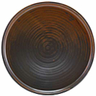 Terra Porcelain Rustic Copper Low Presentation Plate 21cm