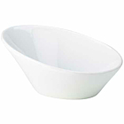 Genware Porcelain Oval Sloping Bowl 21cm/8.25"