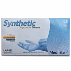 Medirite Synthetic Powder Free Blue Large Disposable Gloves - unit