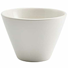 Genware Porcelain Matt White Conical Bowl 12cm/4.75"