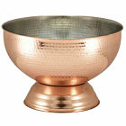 Hammered Copper Champagne Bowl 36cm
