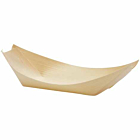 GenWare Disposable Wooden Serving Boats 17cm (100pcs)