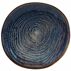 Terra Porcelain Aqua Blue Organic Plate 25cm