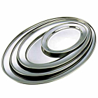GenWare Stainless Steel Oval Flat 54.5cm/22"