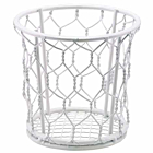 GenWare White Wire Basket 12cm Dia