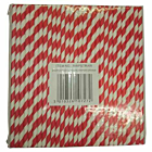 Swantex Red & White Paper Straws - unit