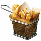 Serving Fry Basket Rectangular 10 X 8 X 7.5cm