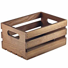 Wooden Crate Dark Rustic Finish 21.5x15x10.8cm