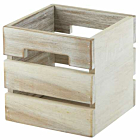 White Acacia Wood Box/Riser 15x15x15cm