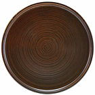 Terra Porcelain Rustic Copper Low Presentation Plate 25cm