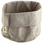 Grey Washable Paper Bag 7 Dia x 6cm (H)