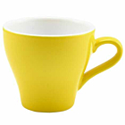 Genware Porcelain Yellow Tulip Cup 18cl/6.25oz