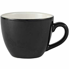Genware Porcelain Black Bowl Shaped Cup 9cl/3oz