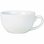 Genware Porcelain Bowl Shaped Cup 25cl/8.75oz