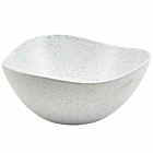 White Granite Melamine Triangular Buffet Bowl 25cm