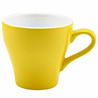 Genware Porcelain Yellow Tulip Cup 9cl/3oz