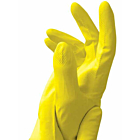 Caring Hands Large Yellow Latex Rubber Gloves - unit