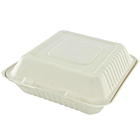 Zeus Packaging Bagasse Food Container 9 x 9"