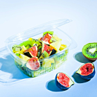 Zeus Packaging Clear Plastic Hinged Deli Containers 8oz