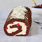 Waldron's Frozen Rum & Dark Cherry Sponge Roulade