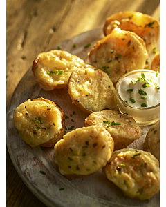 Bannisters Frozen Mini Cheese & Chive Potato Skins