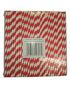 Swantex Red & White Paper Straws