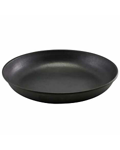 GenWare Black Vintage Steel Coupe Plate 24cm