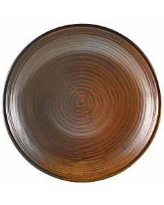 Terra Porcelain Rustic Copper Deep Coupe Plate 25cm