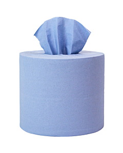 Poppies 2 Ply Blue Centrefeed Rolls 170mm x 150m