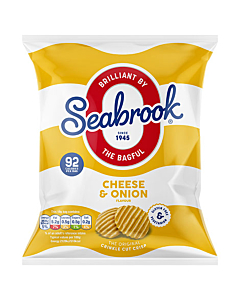 Seabrook Cheese & Onion Crisps