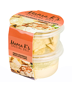 Mama K's Vegan Fresh Houmous with Pitta Chips Pots