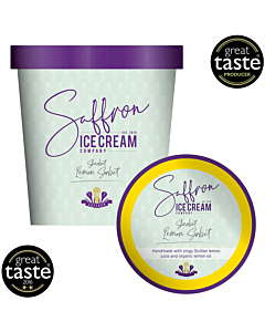 Saffron Vegan Sherbet Lemon Sorbet